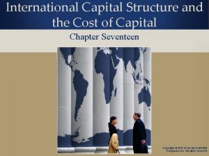 International Capital Structure and the Cost of Capital