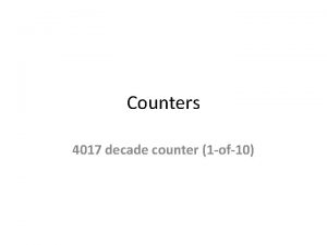 What is a counter