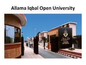 Allama Iqbal Open University AIOU Universitas Terbuka My