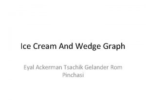 Ice Cream And Wedge Graph Eyal Ackerman Tsachik