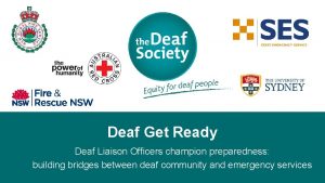 Deaf Get Ready Deaf Liaison Officers champion preparedness
