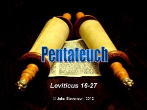 Outline of leviticus