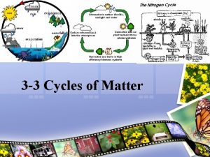 3-3 cycles of matter