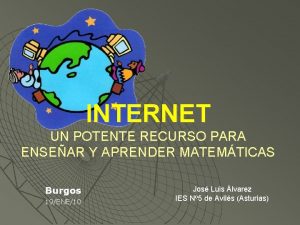 INTERNET UN POTENTE RECURSO PARA ENSEAR Y APRENDER