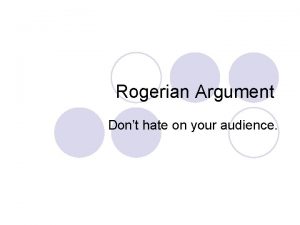 Rogerian argument outline