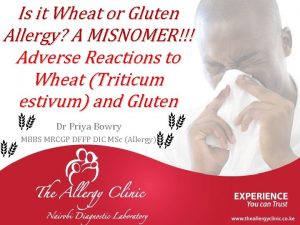 Is it Wheat or Gluten Allergy A MISNOMER