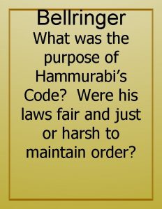 What was hammurabis code