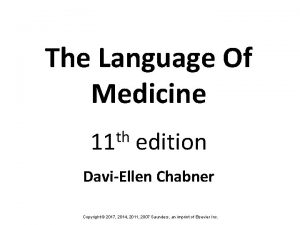 The Language Of Medicine th 11 edition DaviEllen