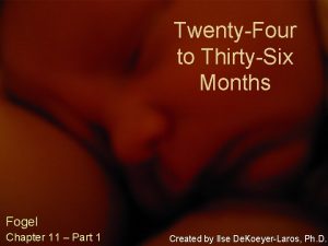 TwentyFour to ThirtySix Months Fogel Chapter 11 Part