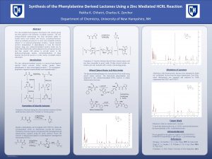 Synthesis of the Phenylalanine Derived Lactones Using a