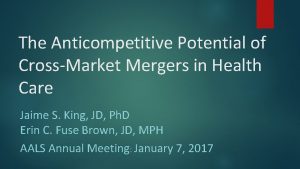 The Anticompetitive Potential of CrossMarket Mergers in Health