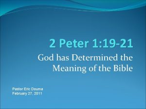 2 peter 1:20-21