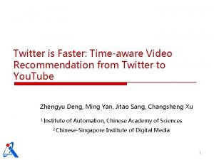 Twitter is Faster Timeaware Video Recommendation from Twitter