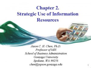 Strategic use of information resources