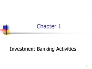 Corporate finance vs investment banking Corporate finance vs investment banking