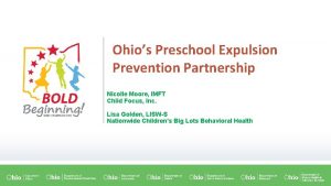 Ohio preschool expulsion prevention partnership