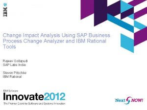 Sap impact analysis