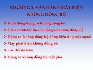 CHNG 2 VN HNH MY IN KHNG NG