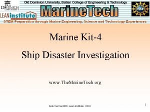 Marine Kit4 Ship Disaster Investigation www The Marine