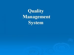 Master qms Master qms