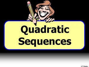 Quadratic sequence definition