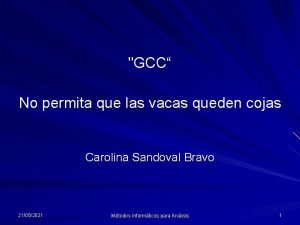 GCC No permita que las vacas queden cojas