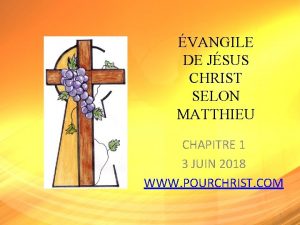 VANGILE DE JSUS CHRIST SELON MATTHIEU CHAPITRE 1