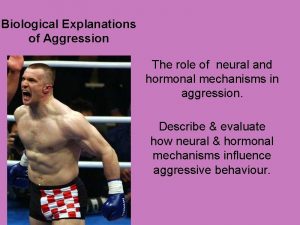 Biological explanations of aggression