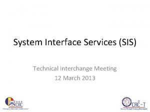 Technical interchange meeting template