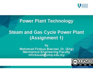 Power Plant Technology Steam and Gas Cycle Power