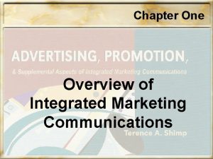 Overview of integrated marketing communications