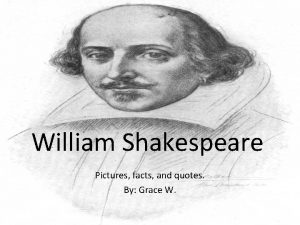 William shakespeare pictures