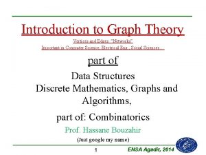 Introduction to Graph Theory Vertices and Edges Networks