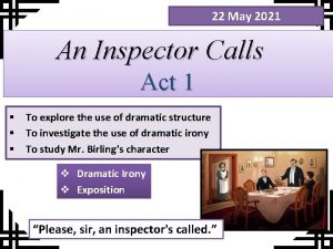 An inspector calls act 1 questions