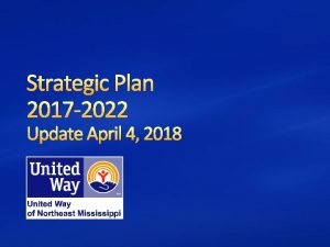 Strategic Plan 2017 2022 Update April 4 2018