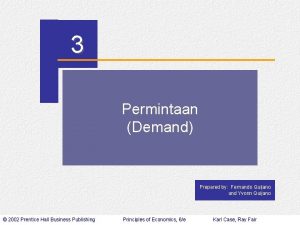 CHAPTER 3 Permintaan Demand Prepared by Fernando Quijano