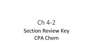 Cpa chem