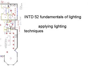 INTD 52 fundamentals of lighting applying lighting techniques