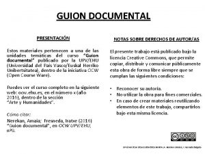 Guion para docudrama