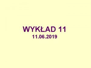 WYKAD 11 11 06 2019 WITAMINY Rola witamin