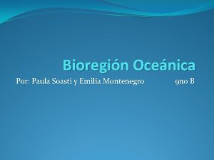 Bioregion oceanica