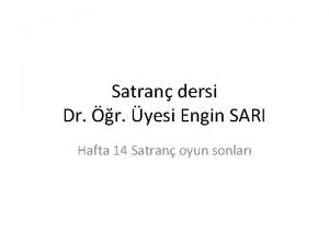 Piyonları kovalarken şahını kaybetme