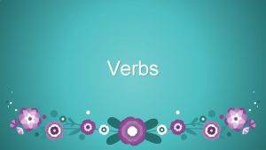 Types of verbs