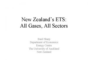 New Zealands ETS All Gases All Sectors Basil