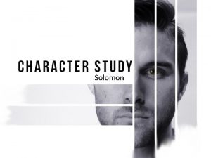 Solomon A cautionary tale from Solomon Killed Joab