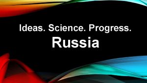 Ideas Science Progress Russia Russian Federation Statistics Square