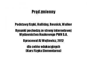 Prd zmienny Podstawy fizyki Halliday Resnick Walker Rysunki