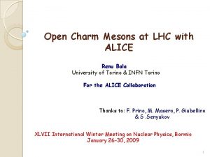 Open Charm Mesons at LHC with ALICE Renu