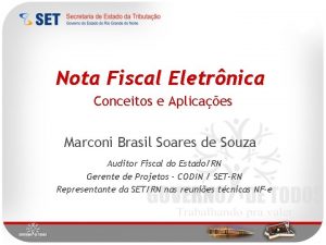 Nota Fiscal Eletrnica Conceitos e Aplicaes Marconi Brasil