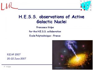 H E S S observations of Active Galactic